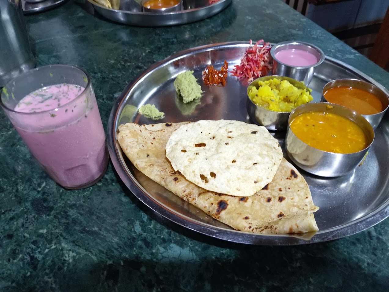 A traditional Konkani thali