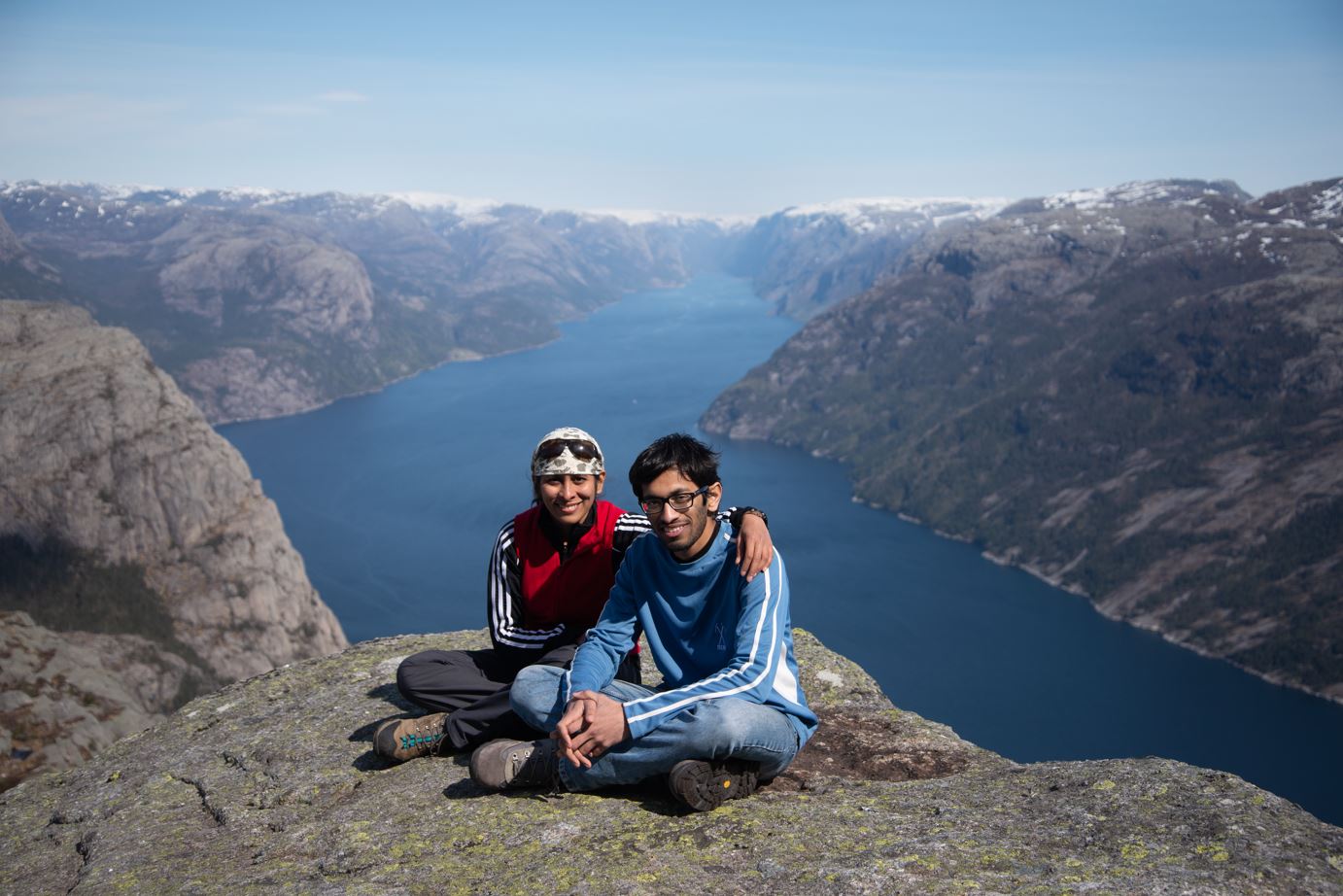 Looking out over the Lysefjord