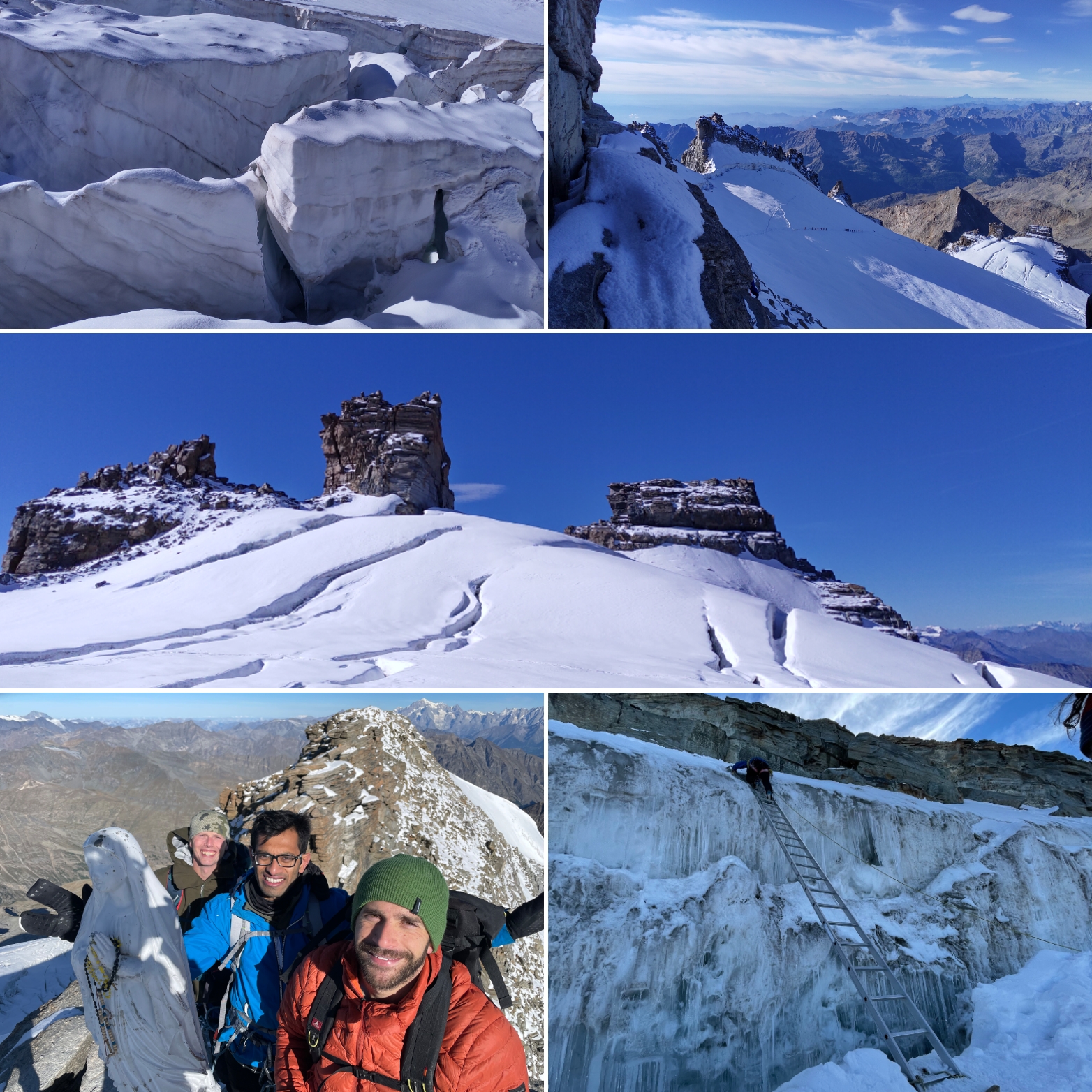 On the summit of Gran Paradiso