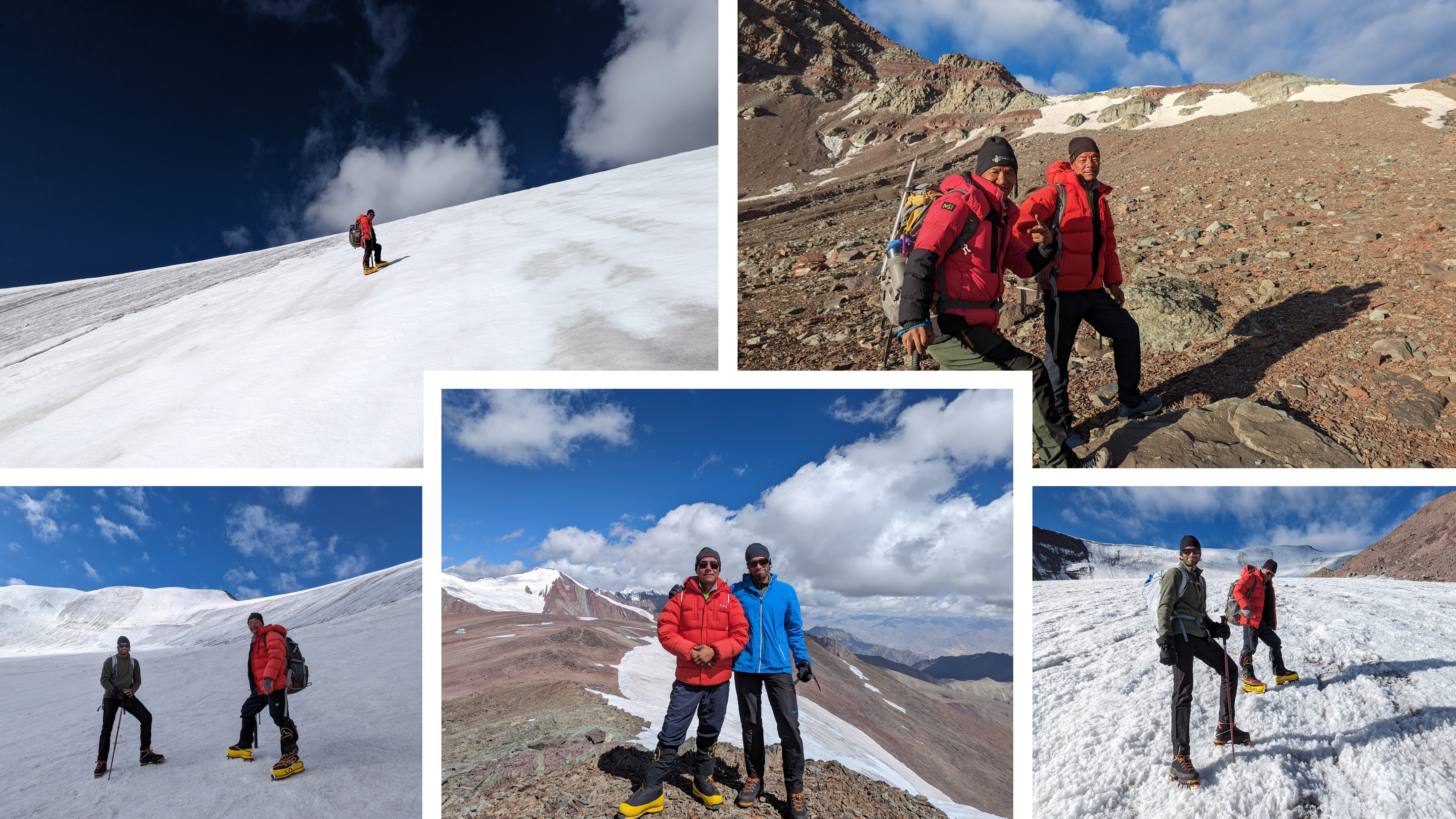 Summit day photos above 5800 m